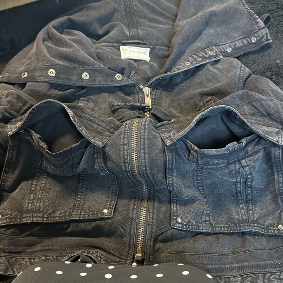 Free People We The Free Surplus Future Parka Black Utility Jacket Size M NWT - Picture 10 of 12